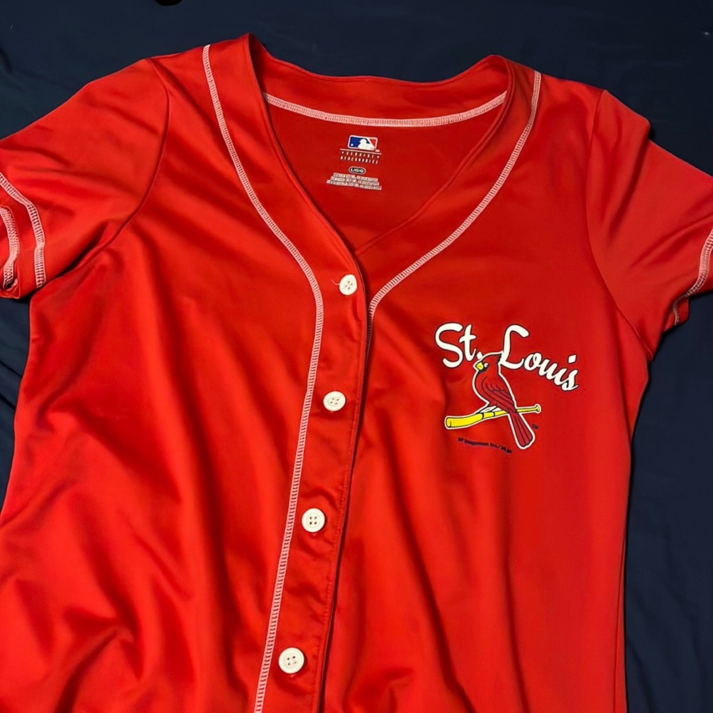 Large St. Louis Cardinals button up jersey